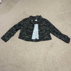 John + Jenn Kids Camouflage Jean Jacket